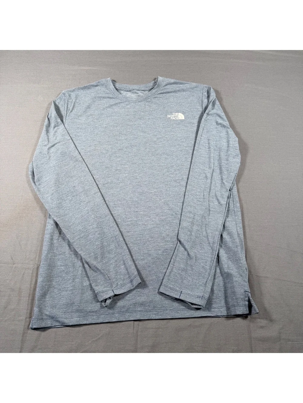 The North Face Men's Long Sleeve Crew Neck Shirt Gray Size Small Q 103